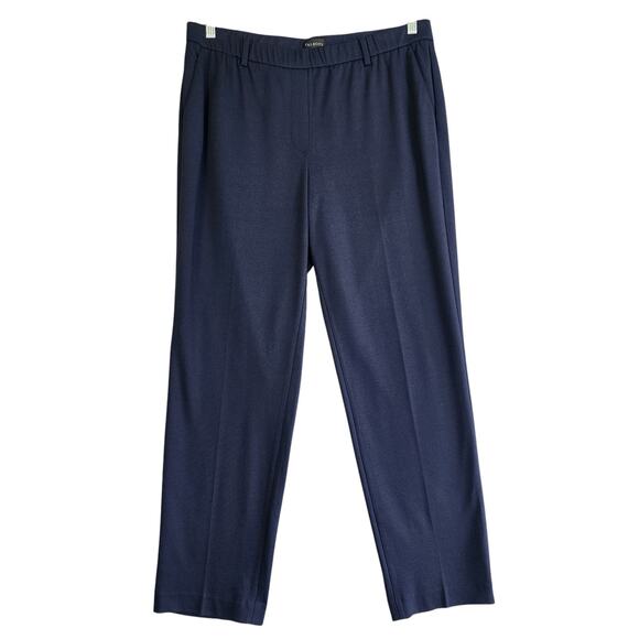 Talbots Womens Pull On Tapered Leg Trouser Pants Plus Size 14W Navy Blue NEW - Picture 1 of 10